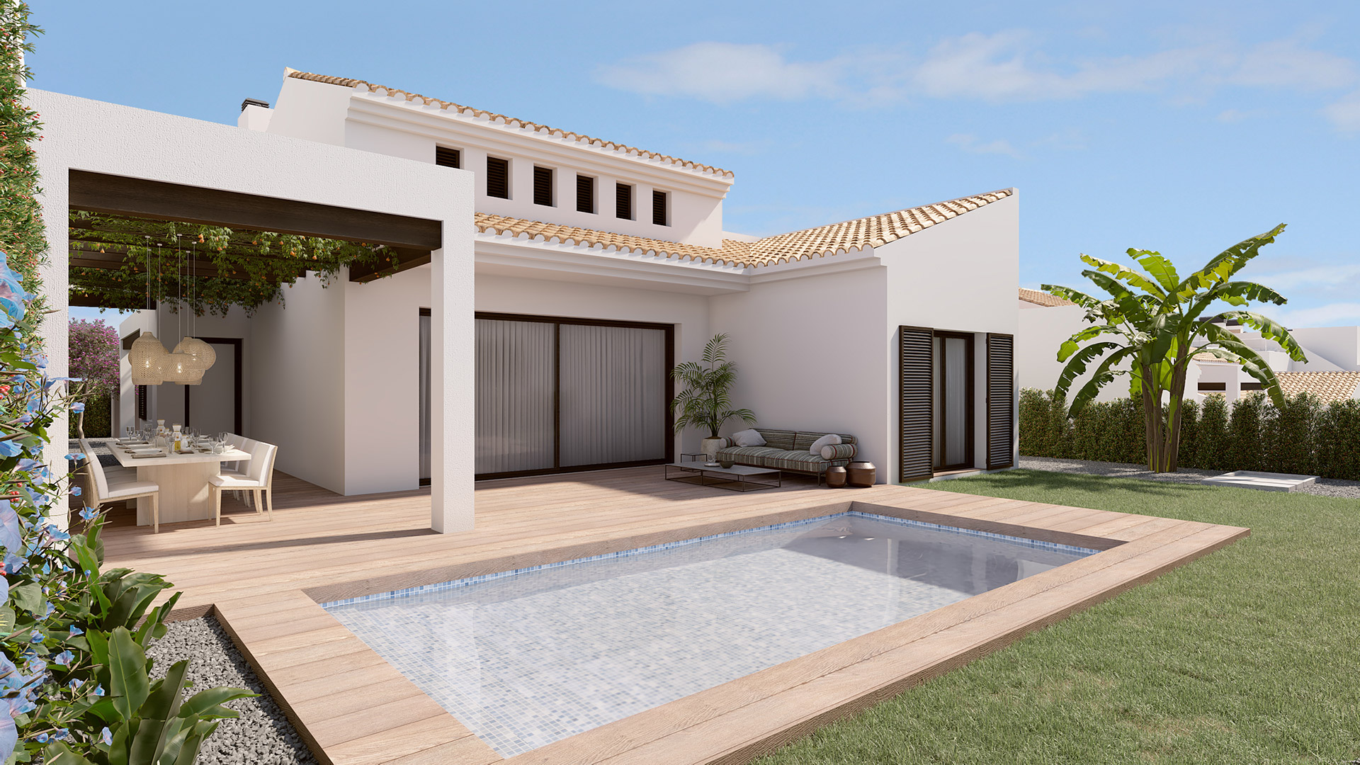 Magníficas villas independientes en Algorfa, La Finca