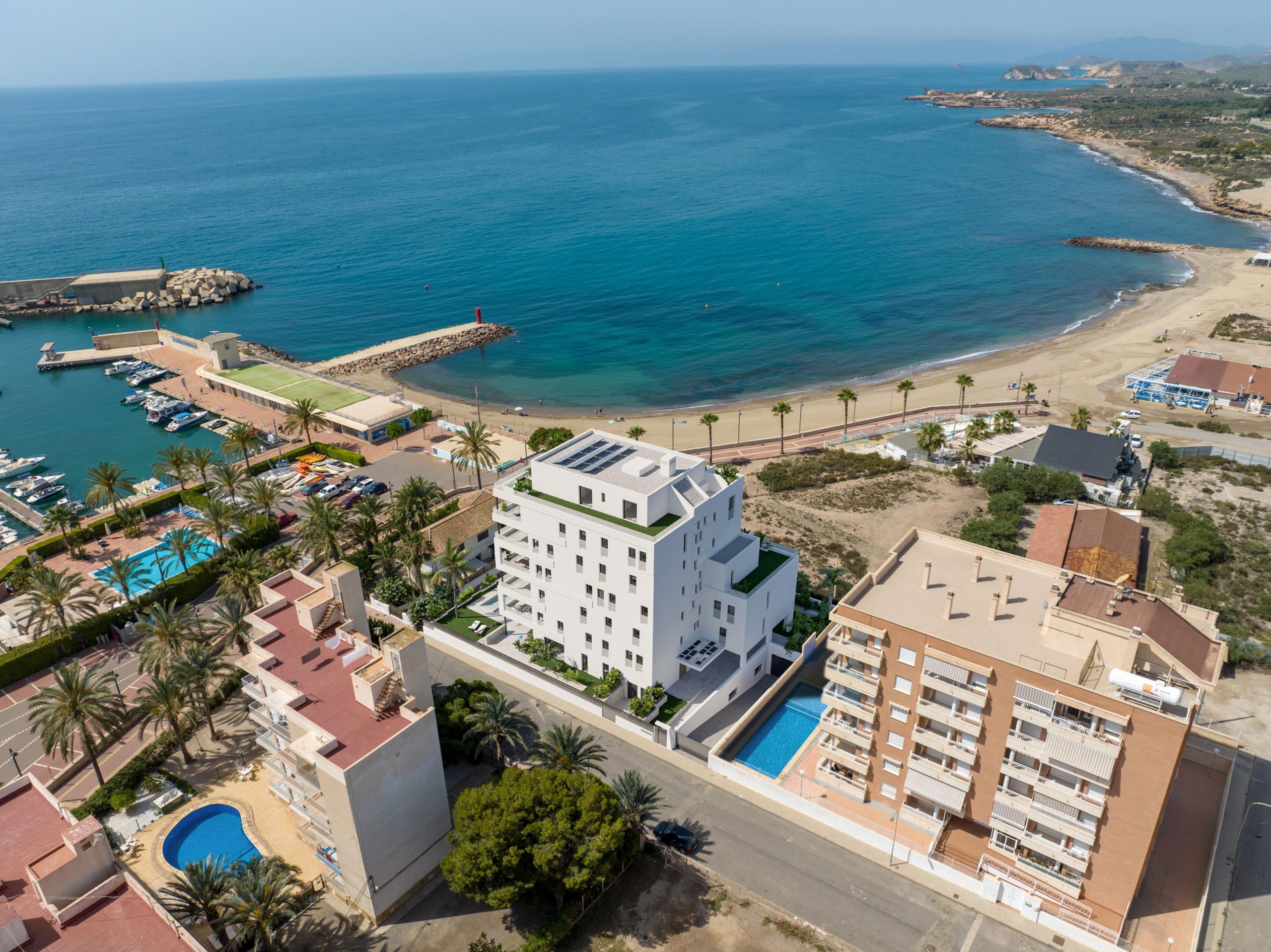 Nowoczesne apartamenty z widokiem na morze w Aguilas, Murcja